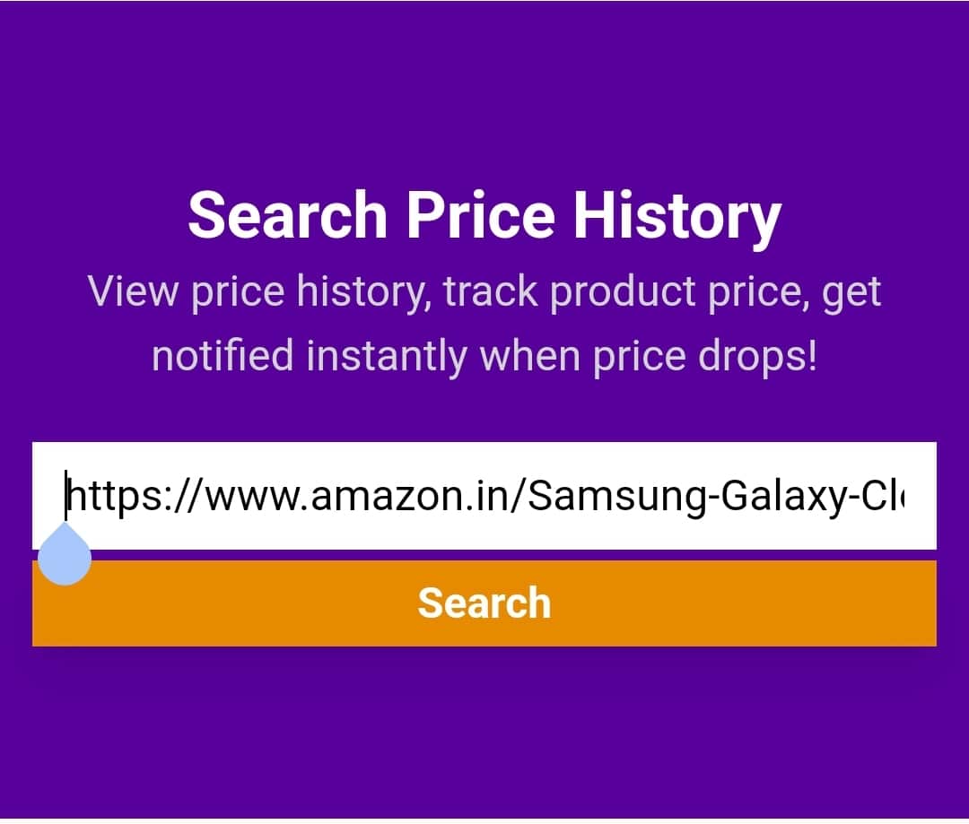 Paste the Product link on pricehistoryapp to track the before price